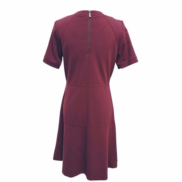 Athleta En Route Dress Ponte Knit Fit and Flare Activewear Chianti Burgundy M - Picture 5 of 12